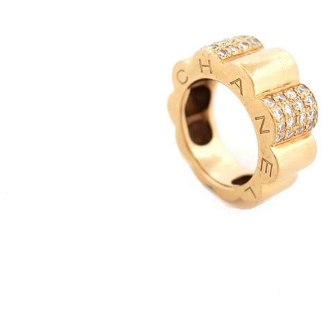 bague camelia chanel or jaune